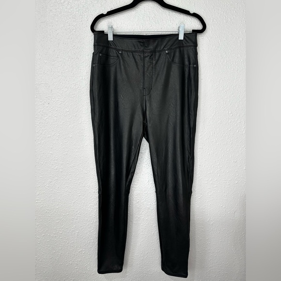 SPANX Women's Leather Skinny Pants Leggings Size M - Picture 2 of 9